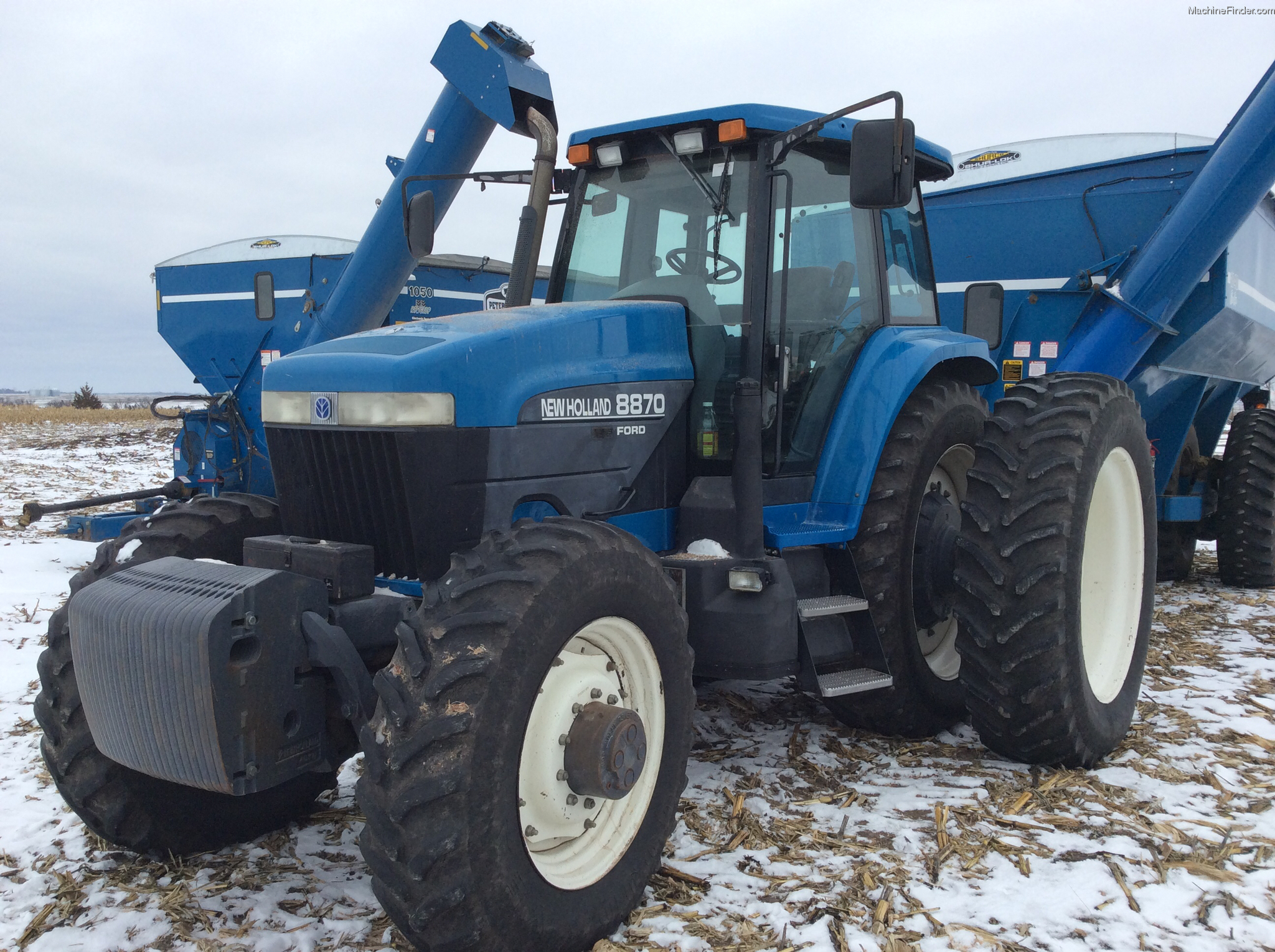 1997 New Holland 8870 Tractors Row Crop 100hp John Deere