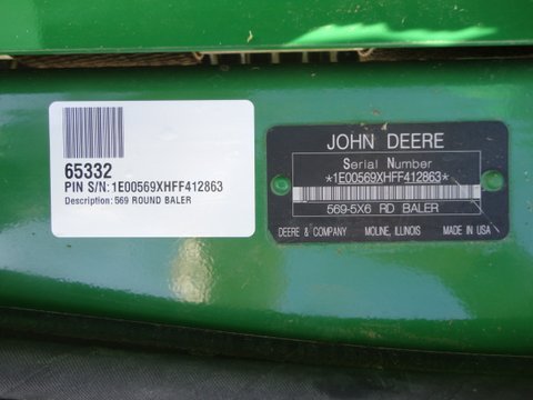 2015 John Deere 569