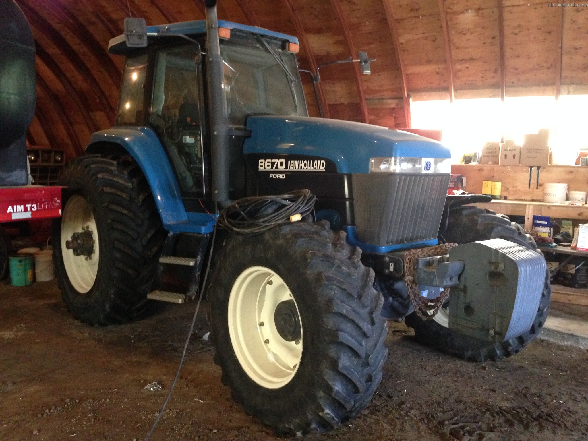 1996 New Holland 8670 Tractors Row Crop 100hp John Deere