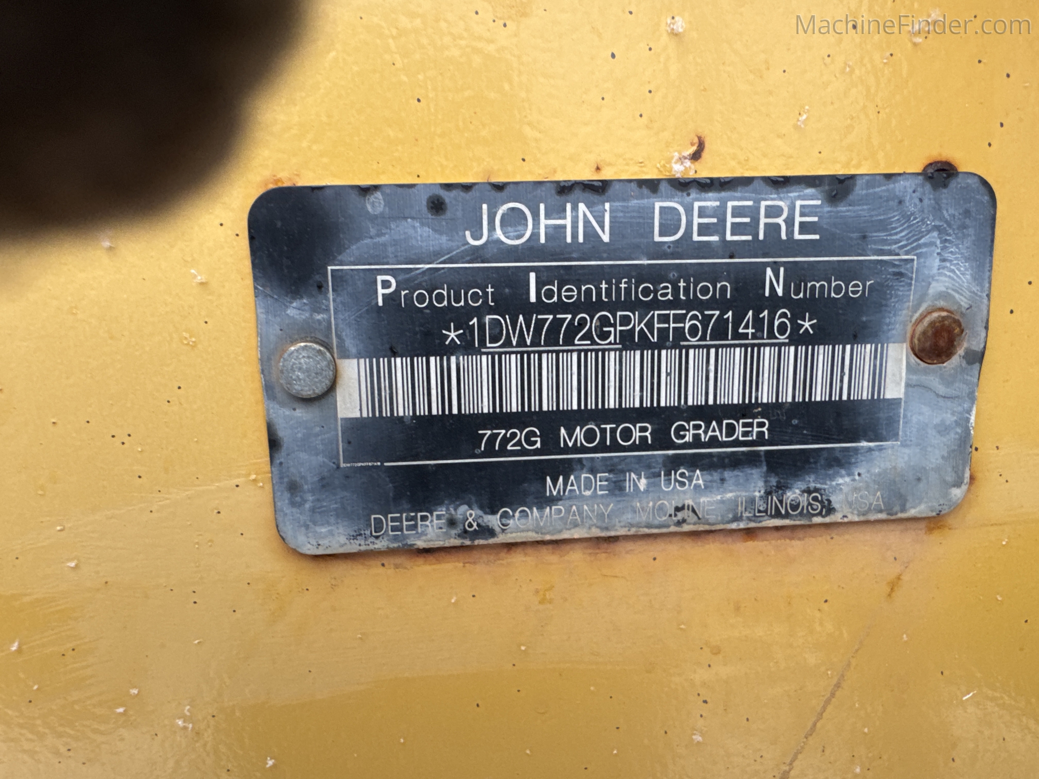 2015 John Deere 772GP Image 8