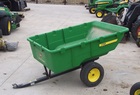 2014 John Deere 17P Poly Dump Cart, like new