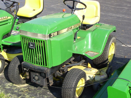 1987 John Deere 316 Lawn & Garden and Commercial Mowing - John Deere ...