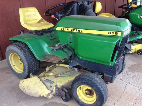 1978 John Deere 316 Lawn & Garden and Commercial Mowing - John Deere ...