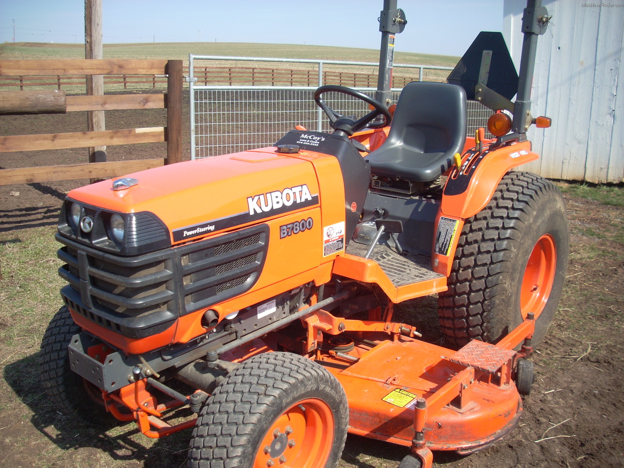 Kubota B7800 Tractor Specs